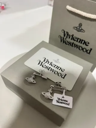 Pendientes Vivienne Westwood Orb Plata