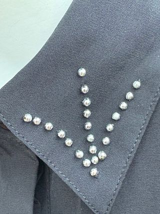 Camisa Western Vintage 80s Negra y Roja