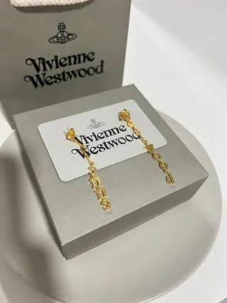 Pendientes Vivienne Westwood Orb Plata Negro