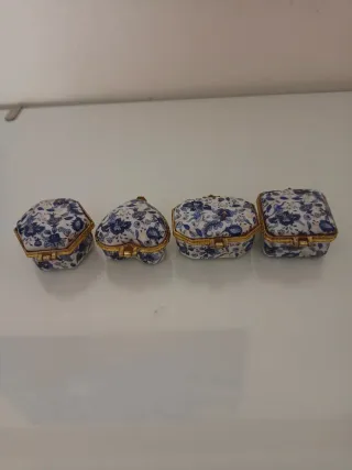 Lote 4 cajitas cerámica vintage