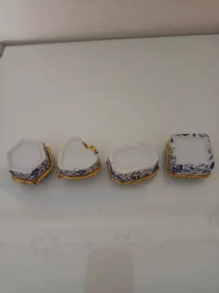 Lote 4 cajitas cerámica vintage