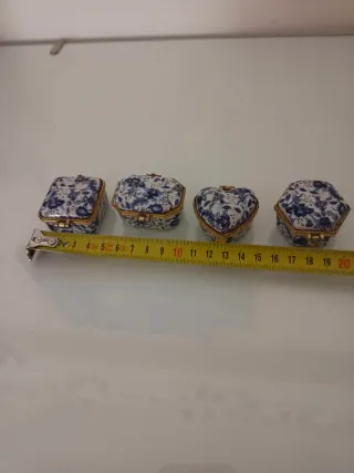 Lote 4 cajitas cerámica vintage