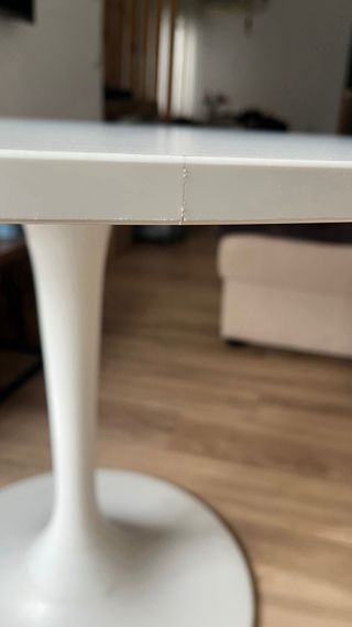 Mesa redonda comedor blanca Ikea Docksta