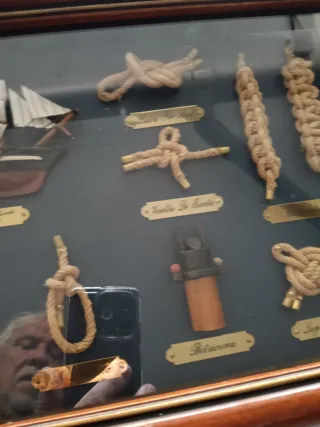 Cuadro Náutico Nudos Marinos Barco 1869