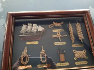 Cuadro Náutico Nudos Marinos Barco 1869