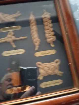 Cuadro Náutico Nudos Marinos Barco 1869