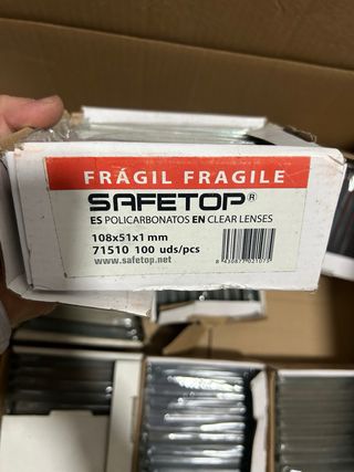 900 Lentes de Policarbonato disponibles, Safetop.
