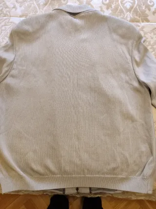 Chaqueta Burberry Piel y Punto Beige Talla 48