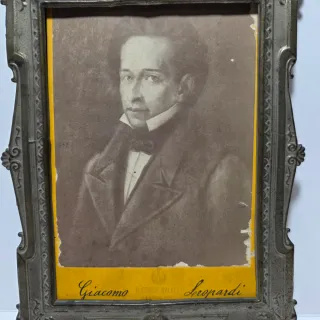 Rara foto Giacomo Leopardi di Alfonso Balelli
