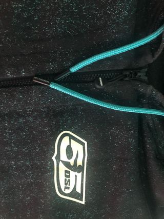 Sudadera Diesel Hombre Negra y Turquesa