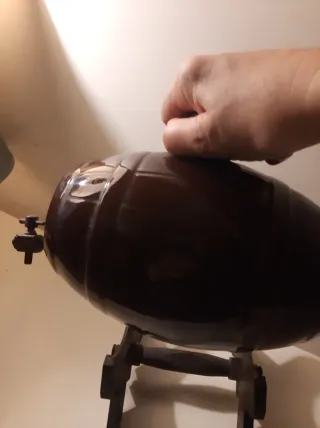 Piccola botte decorativa in ceramica