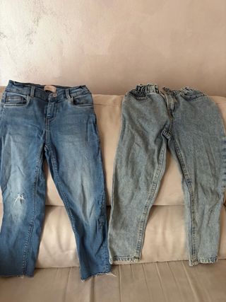 2 paia jeans bambina 6-7 anni Only e Pepco