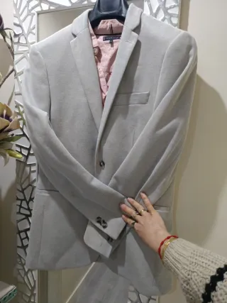 Chaqueta Tommy Hilfiger gris entallada Talla 36-46