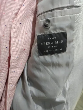 Chaqueta Tommy Hilfiger gris entallada Talla 36-46