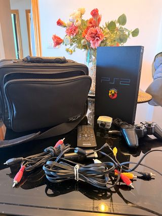 PlayStation 2 con Eye Toy y Maletín