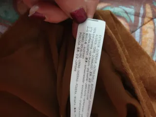 Gonna Zara Pelle Marrone Tg. L