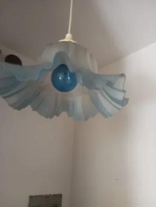 Lámpara colgante de cristal