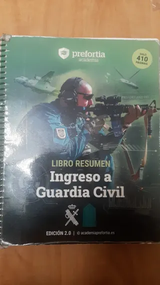 Libro Resumen Ingreso a Guardia Civil