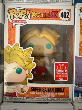 Funko Pop Broly Super Saiyan 402 Convención Verano