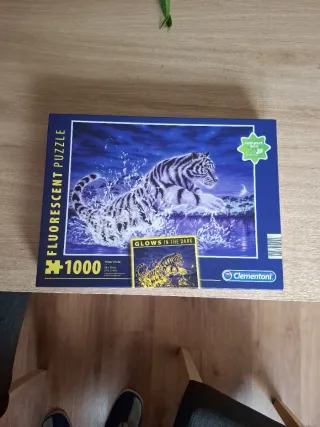 Puzzle Clementoni 1000 piezas Tigre Fluorescente