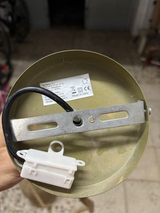 Lámpara colgante de yute