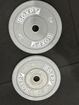 Discos Bumper 5kg BoxPt (2 unidades)