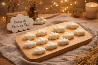 Nubes Cera de Soja Natural - Quemadores 60g