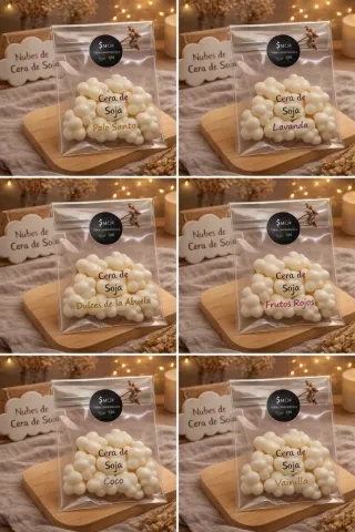 Nubes Cera de Soja Natural - Quemadores 60g