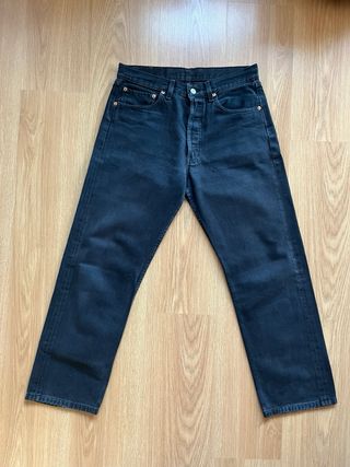 Pantalones vintage Levi's 501 Negros Talla 32