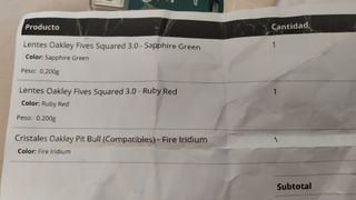 Cristales Oakley Fives Squared 3.0 Rosa/Rojo