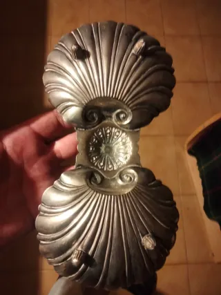 Bandeja conchas alpaca