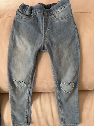 3 paia jeans bambina H&M Lupilu 3-5 anni