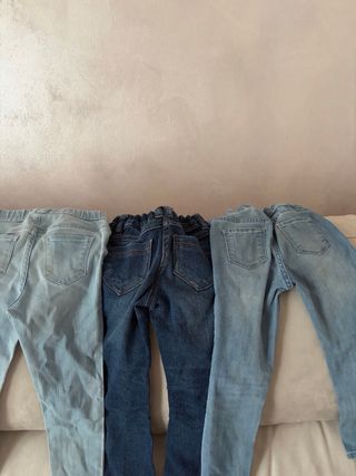 3 paia jeans bambina H&M Lupilu 3-5 anni