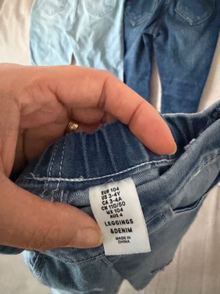 3 paia jeans bambina H&M Lupilu 3-5 anni
