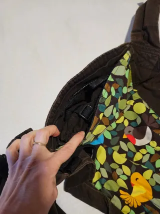 Mochila Portabebés Boba Marrón Estampado