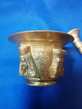 Almirez Antiguo Bronce con Mortero