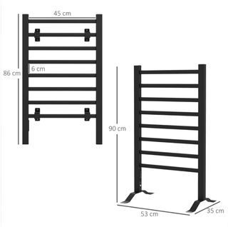 Toallero Eléctrico Negro