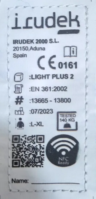 Arnés anticaídas Irudek 363