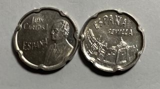 Pareja Monedas 50 Pesetas Juan Carlos I - 1990