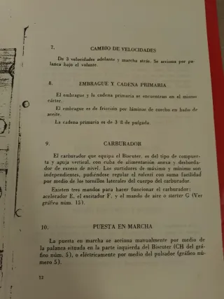 Libro instrucciones Biscuter Voisin