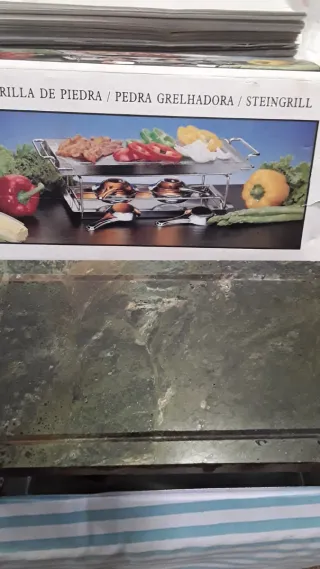 Parrilla de piedra para asar