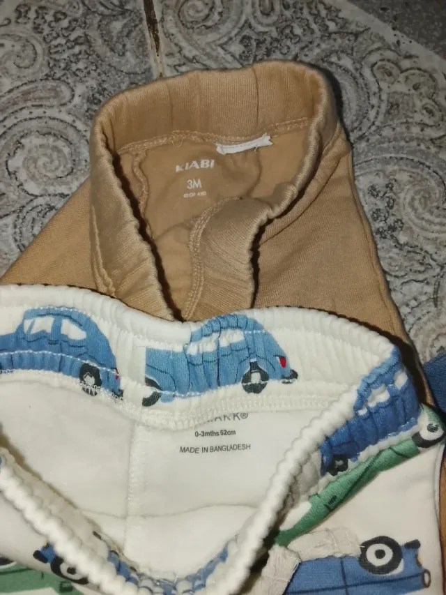 18 pantalones bebé 0-9 meses