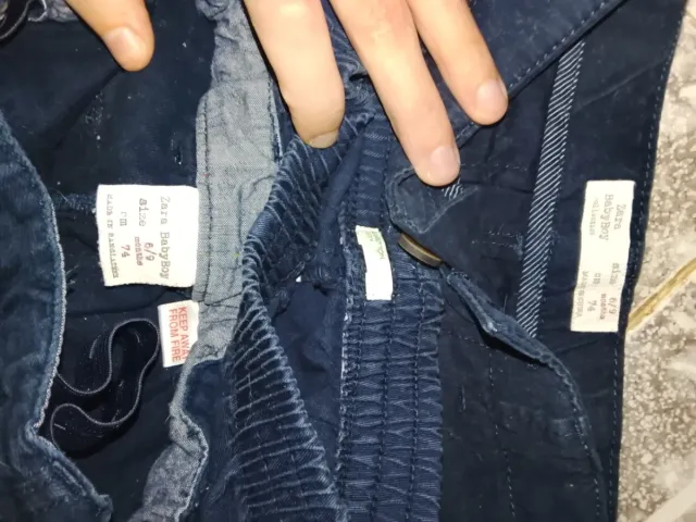 18 pantalones bebé 0-9 meses