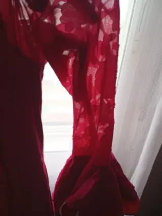 Traje de flamenca color buganvilla