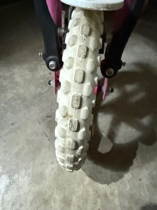 Bicicleta infantil con ruedines rosa Disney