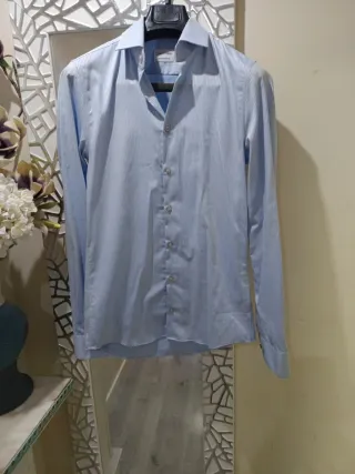 Camisa Calvin Klein Azul Rayas