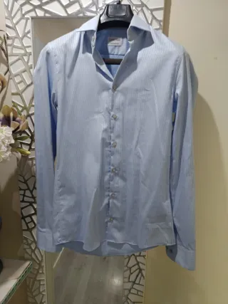 Camisa Calvin Klein Azul Rayas