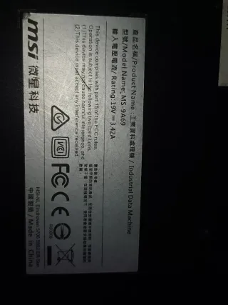 MSI MS-9A69 Industrial Data Machine