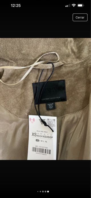 Cazadora bomber piel porcina Talla grande