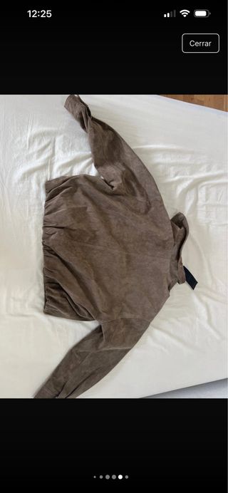 Cazadora bomber piel porcina Talla grande